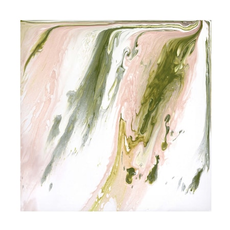 Melissa Wang 'Lime Shimmer II' Canvas Art, 24x24